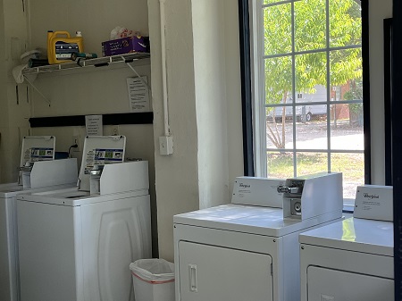 washing machines in laundry room